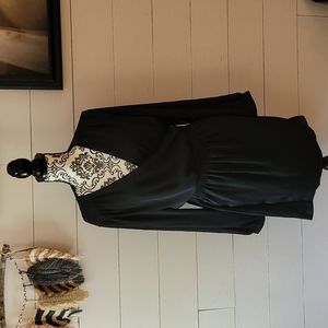 EXPRESS Black long sleeved wrap dress NWT